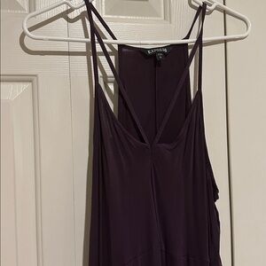 Express dark purple casual mini dress